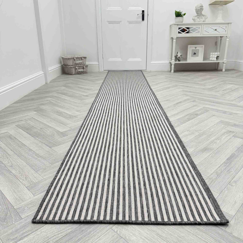 Runner Striped Flatweave Area Rug, Runner 60 x 150 cm