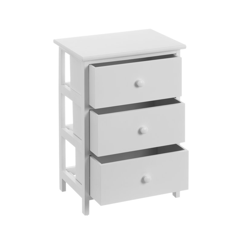 Antoniette 3 Drawer Bedside Table