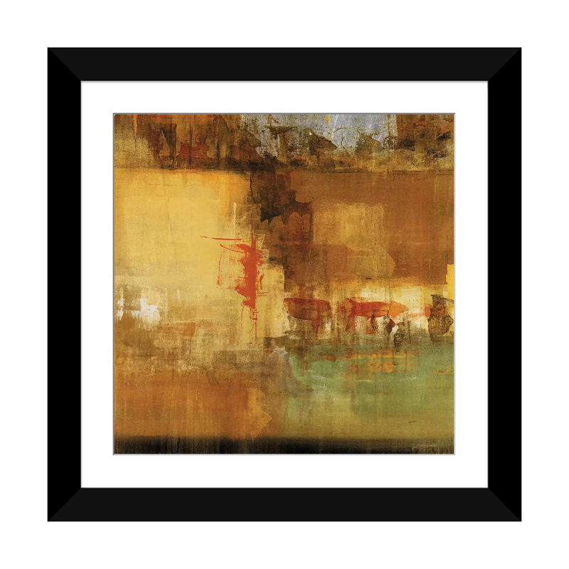 «Echo I», reproduction sur toile, H 16 po x l 16 po x P 1 po, Papier d'art encadré noir, Blanc