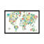 Carte du monde floral - reproduction murale sur toile-74757720-74757721-74757728