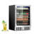 Beverage Refrigerator Cooler, 166 Can/5.3 Cubic Feet Mini Fridge With Glass Front Door, Digital Display Small Refrigerator With Adjustable Shelves For Soda, Beer Or Wine
