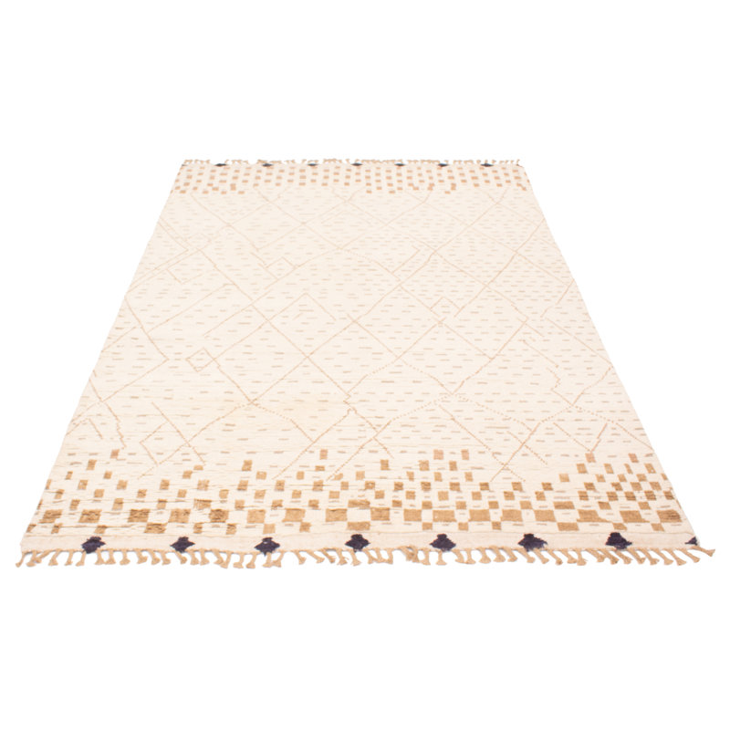 Tapis unique en laine noué à la main 7 pi 7 po x 11 pi 3 po nouvel âge Matilda