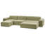 Lounge Set Dequesha Olefin Beige 7 Seater-1218091880