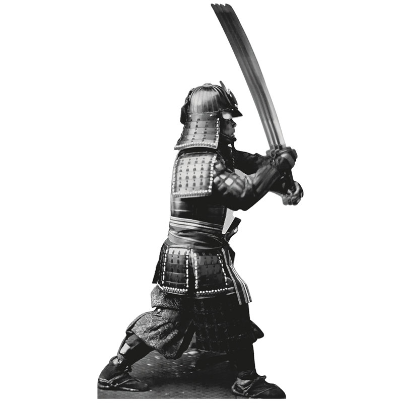 Samouraï avec épée en carton