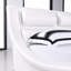Lit plateforme en cuir Ameyia