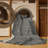 Machine Washable Solid Gray Area Rug-600622305