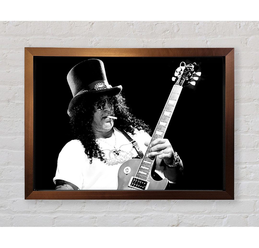 Slash auf der Gitarre - Einzelne Bilderrahmen Kunstdrucke