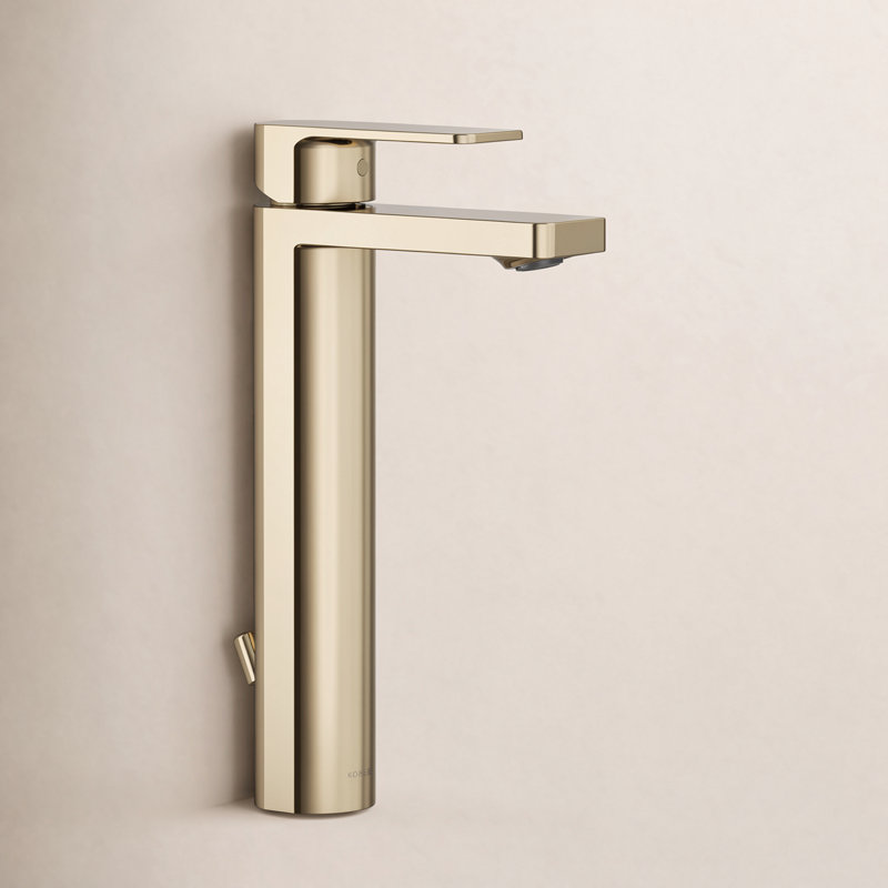 Parallel Tall Single-Handle Bathroom Faucet, Matte Black, 1.2
