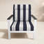 Fauteuil club d'extérieur en métal avec coussin Sunbrella Townsend