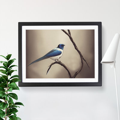 Shining Swallow Bird - Framed Print