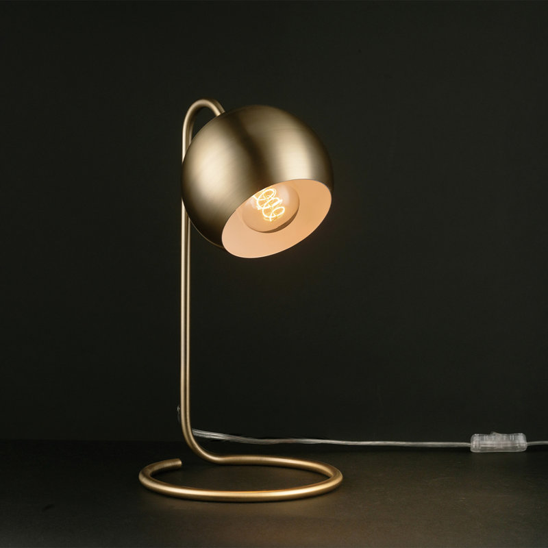 Delonte Metal Lamp, Matte Brass