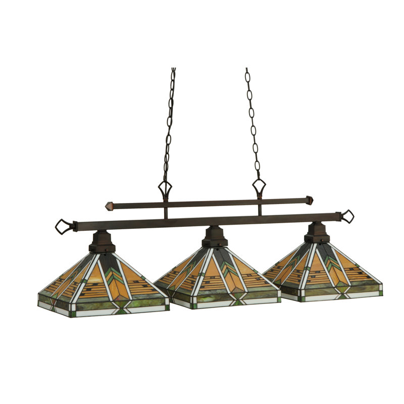 3 - Light Mahogany Bronze Kitchen Island Pendant