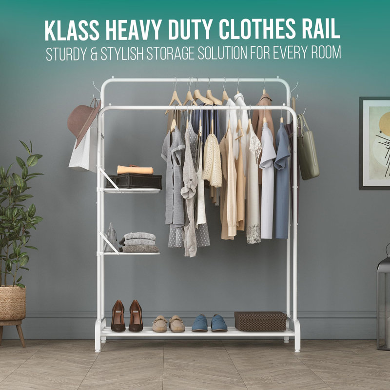 110cm Clothing Rack, White