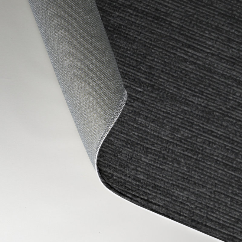 Tapis d'intérieur et extérieur gris uni, Rectangle 5 pi x 7 pi