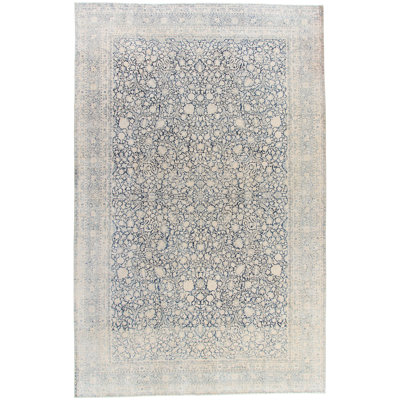 Tapis antique Kerman Millefleur 11 pi x 17 pi