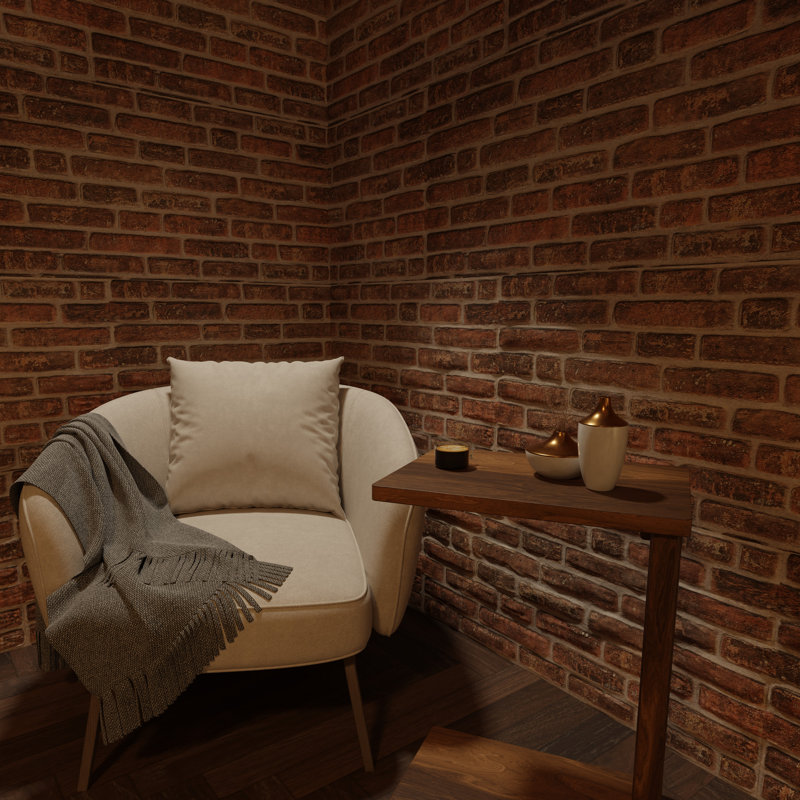 3D Faux Brick Wall Panels, Lightweight Foam Decorative Wall Paneling for Interior & Exterior Use, Water-Resistant, 20" x 40" (Set of 9), Covers 48 Sq Ft