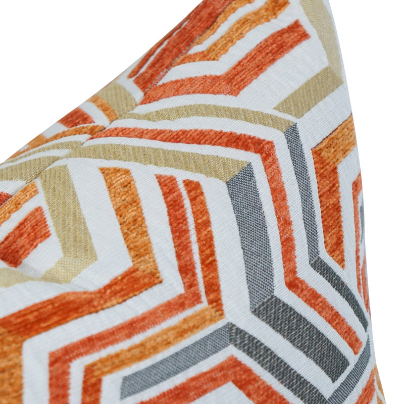 Geometric Reversible Throw Pillow