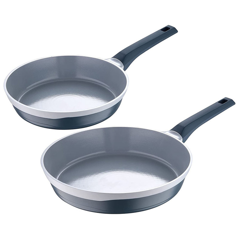 Aluminum Non-Stick Frying Pan Set, Grey