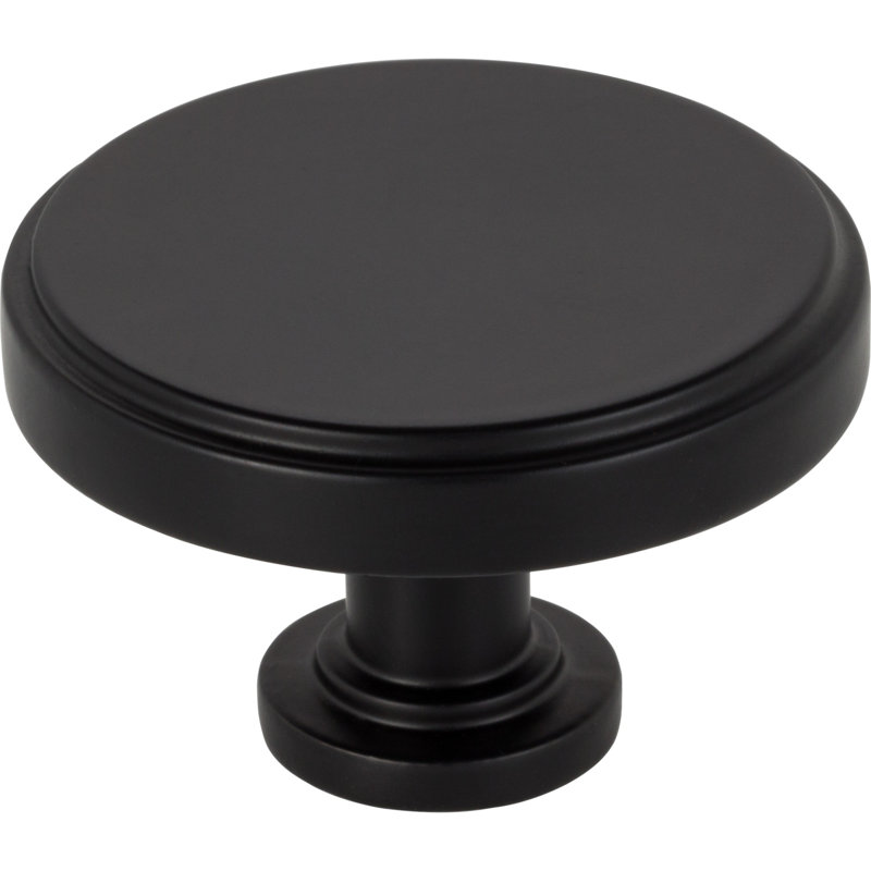 Richard Round Knob, Matte Black, 1 3/4"