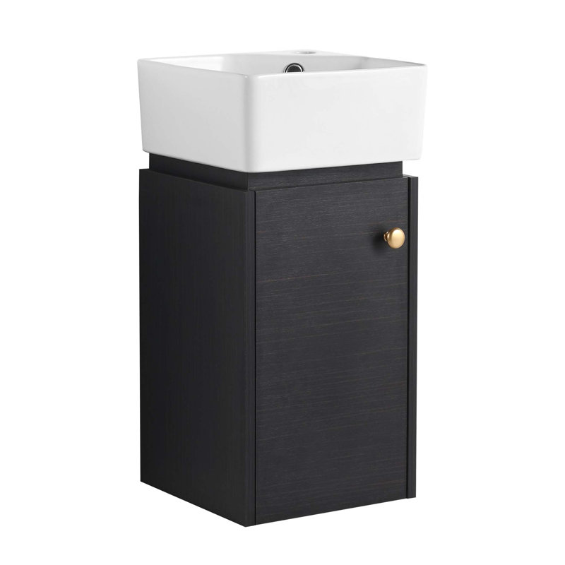 Ensemble de meuble-lavabo simple 12 po avec plateau Zacarion