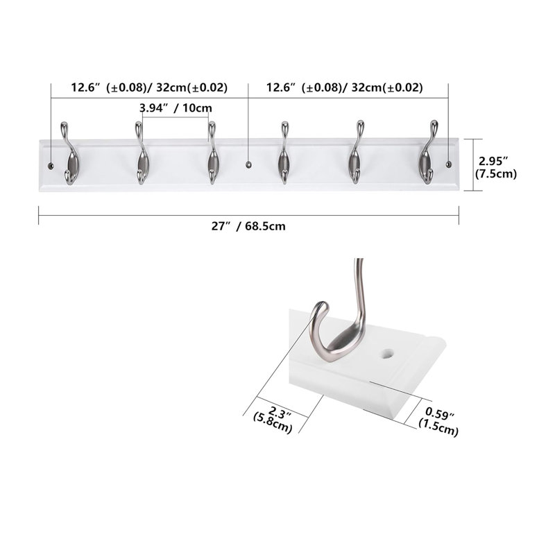 Caitryn Wall 6 - Hook Coat Rack