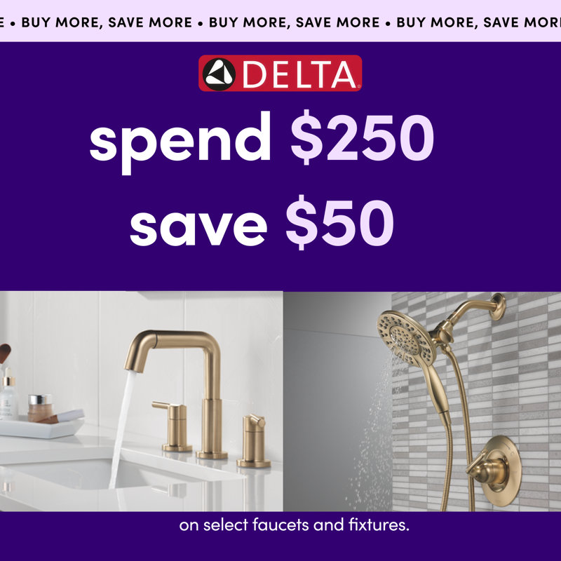 Delta Nicoli Single-Function Tub Shower Faucet Set, Shower Trim Kit with H2Okinetic Shower Head and Valve, Champagne Bronze