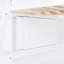 Lit mezzanine double blanc avec bureau et tablette. Conception de l'espace. Fabriqué en pin massif. Structure solide et stable. Garde-corps pour. Convient aux petites chambres. Dimensions: 78 po x 57,6 po, 70,9 po. Sans matelas
