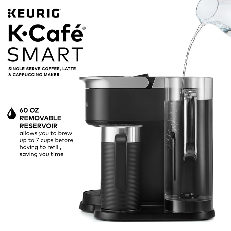 Keurig K-Cafe SMART Single Serve K-Cup Pod Coffee, Latte And Cappuccino  Maker, Black & Reviews