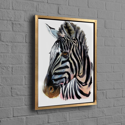 Conception abstraite de zèbre sur toile de coton idéale pour la décoration murale à thème animal et parfaite pour les cadeaux de Noël