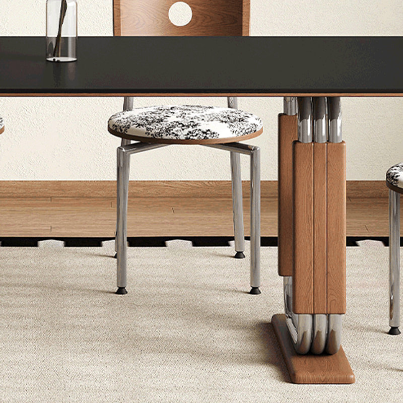 Petite table de salle à manger rétro, H 29,53 po x L 55,12 po x l 31,5 po
