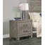 Table de chevet de style rustique 1Pc avec 2 tiroirs de style transitionnel