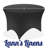 Round Spandex Tablecloth, Stretch Fitted Table Cover-72863017-72863018
