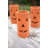  Tall Terracotta Jack-O-Lanterns Set Of 6 – 8" H Handmade Halloween Decor For Tabletop Display