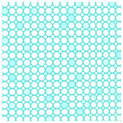Couvre-lit matelassé bleu et blanc à pois