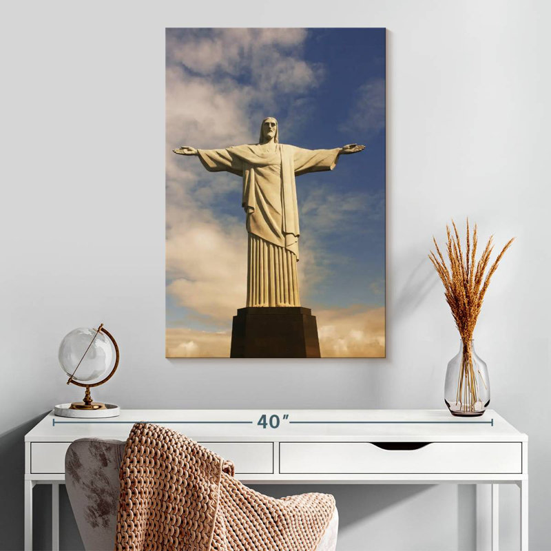 Statue du Christ Rédempteur, Aime, Brésil, H 30 po x l 20 po
