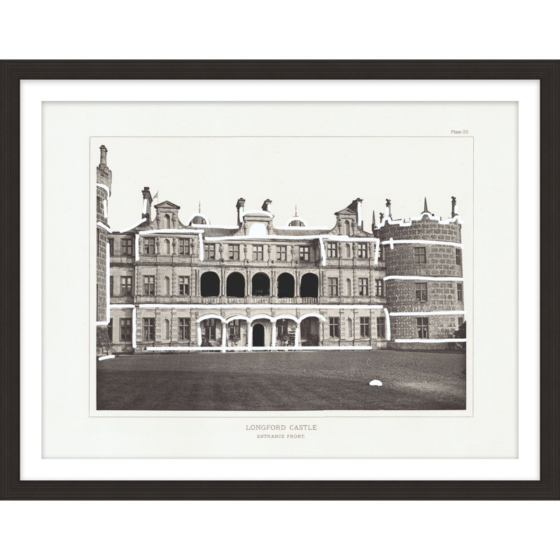 «Architecture Plates 1», reproduction d'art encadrée, H 21,25 po x l 26,25 po