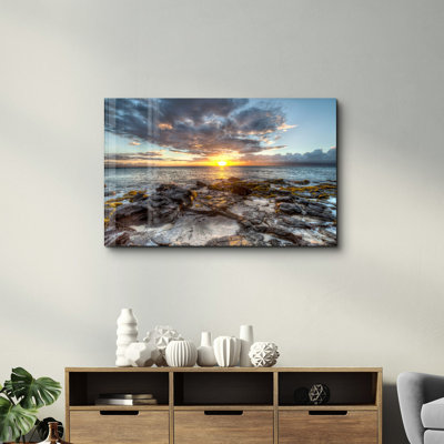 Elegant Tempered Glass Wall Art Painting, 13.8 x 21.7 inches | 100% Tempered Glass, Thickness: 0.16 inches | UV Printed for Vibrant Colors | Perfect for Home Decor, Living Room, & Office Spaces
