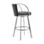 Chaise de bar pivotante en similicuir et fer Anecia-706683706-752325802