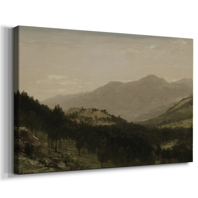 Paysage rétro - DLXV, H 13 po x l 19 po x P 1,5 po, Toile tendue