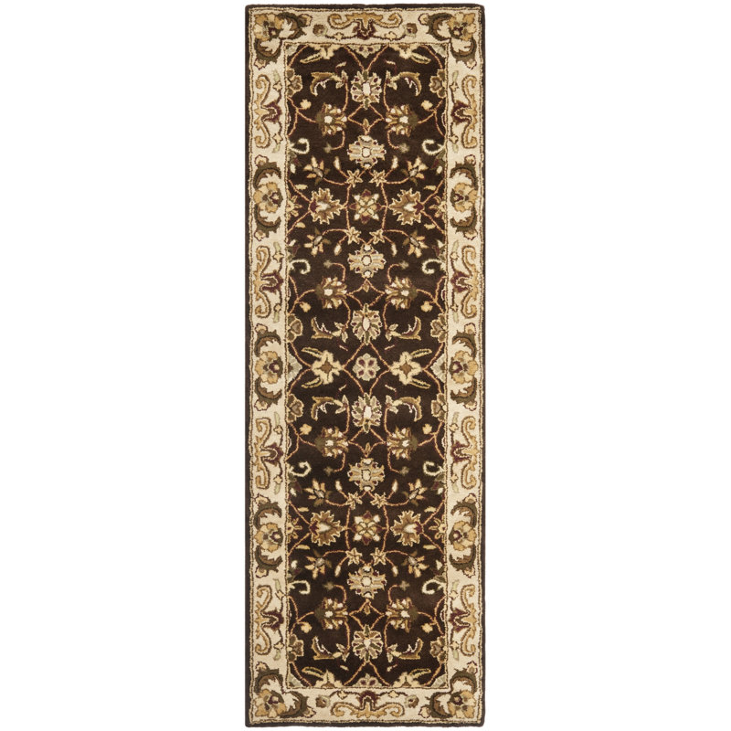Tapis oriental en laine touffeté à la main Colliers, Tapis de couloir 2 pi 3 po x 7 pi
