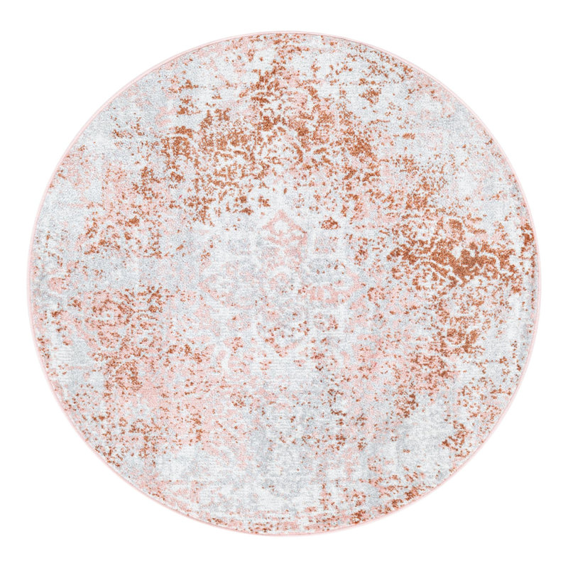 Massie Floral Indoor Rug, Round 3'3"