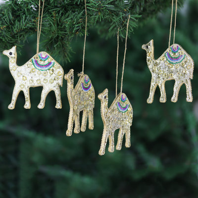 4.3'' Handmade Wood Hanging Figurine Ornament