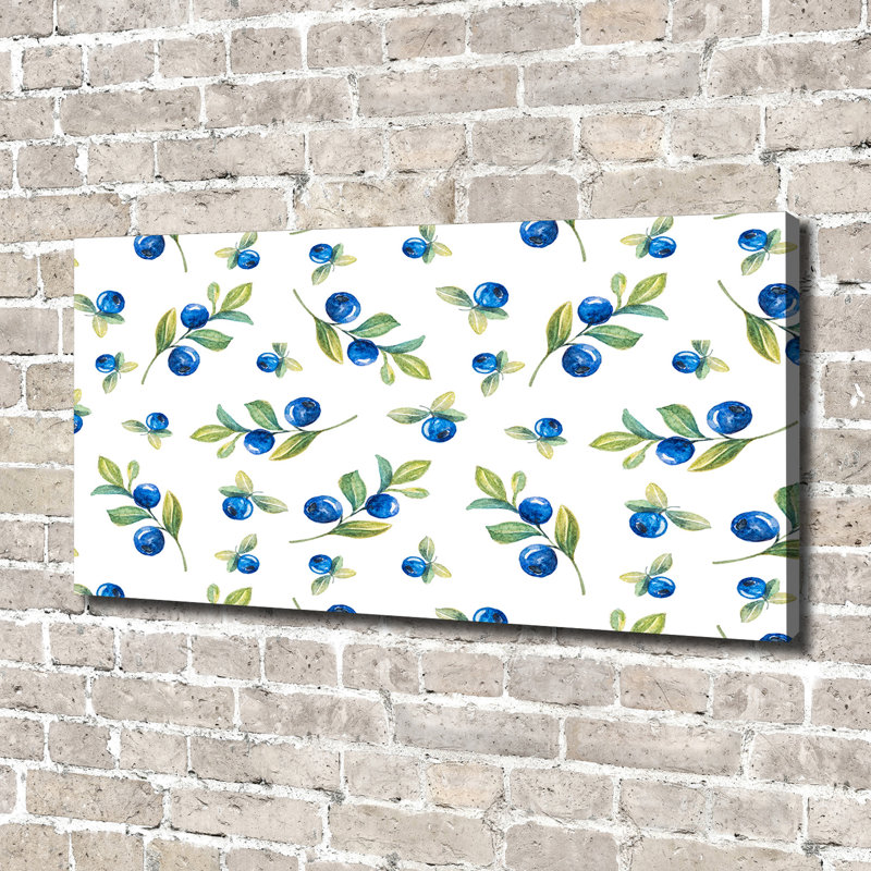 Blueberries - Wrapped Canvas Print