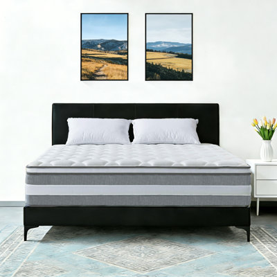 14 Inch Medium Firmness Hybrid Mattress, Memory Foam And Individually Pocketed Spring, Motion Isolation