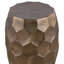 Table de bout, table d'appoint avec base en cuivre brillant à motif de losanges-362437321