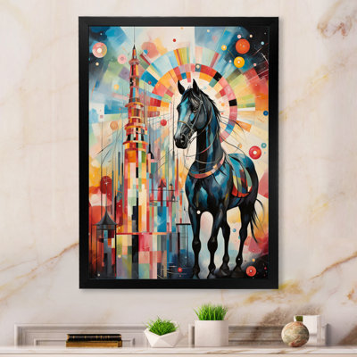 Carrousel de carrousel de couleur sur toile
