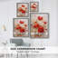 Reproduction encadrée FLORAL Series CCCCXVII - bois massif-665013925