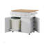 Chariot de cuisine mobile à 3 portes 1Pc Modern Farmhouse