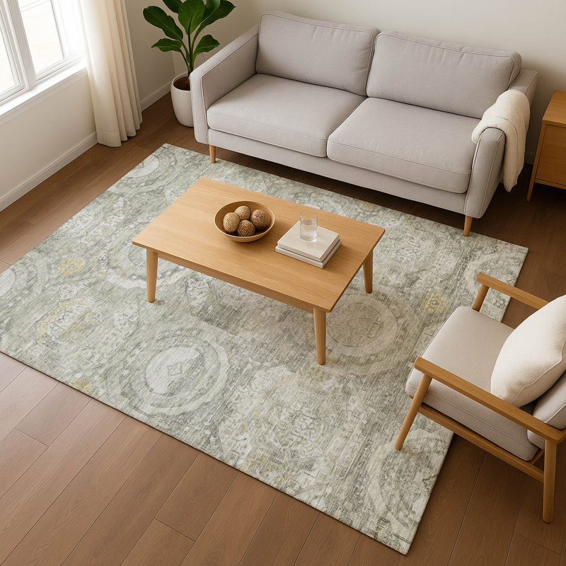 Premium Machine Washable Honig AMF1661 Panel Rug, Rectangle 8' x 10'