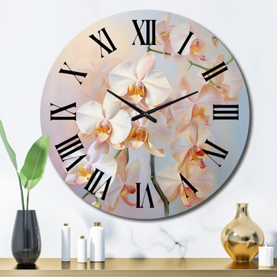 Chastin - Horloge murale florale